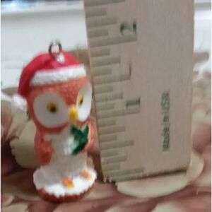 Vintage Christmas Owl 2" Ornament